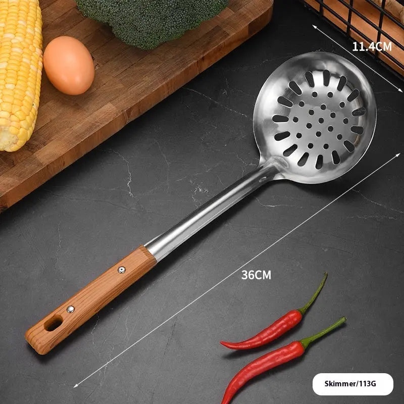 Ustensiles de Cuisine en Acier Inoxydable - Spatule et Louche - BMYANY