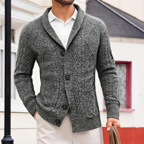 Veste Cardigan Pull Homme Vêtements Décontractés à manches longues - BMYANY