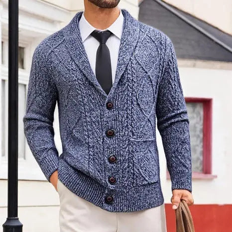 Veste Cardigan Pull Homme Vêtements Décontractés à manches longues - BMYANY
