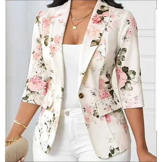 Veste Femme à Fleurs Mode Polyvalente - BMYANY