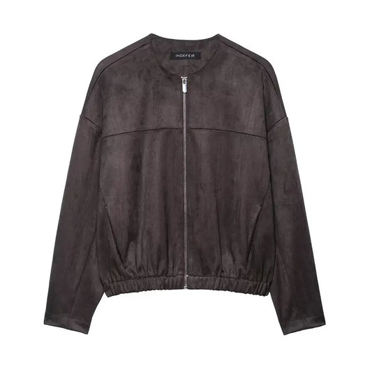 Veste Femme Velours Simple Élégante - BMYANY