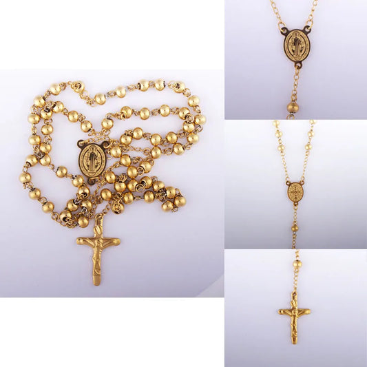 Collier San Benito Acier Inoxydable | Croix St Benito Femme