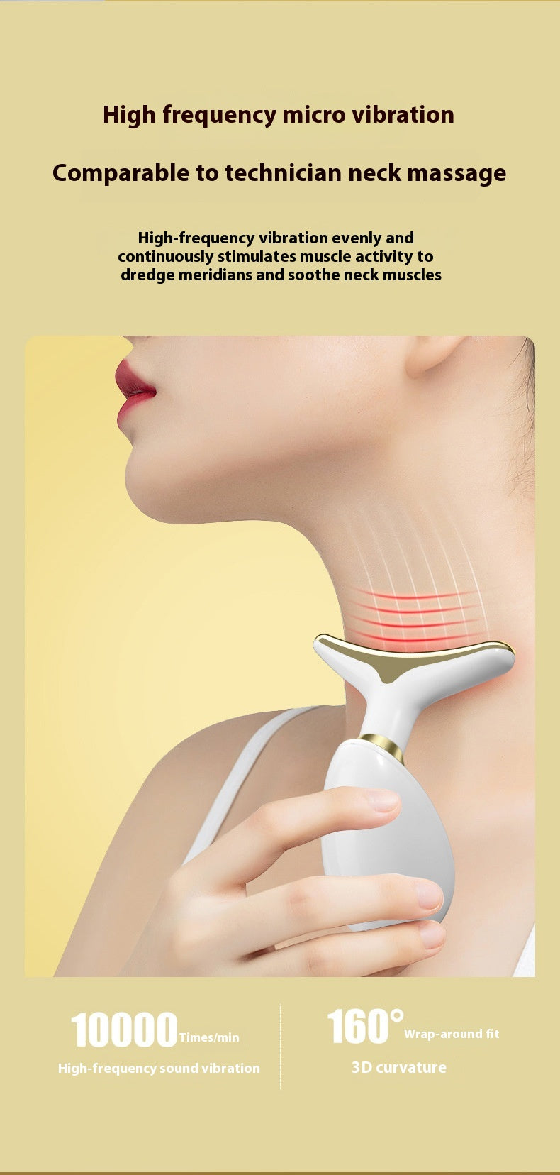 Instrument de massage électrique pour le visage, importé et domestique