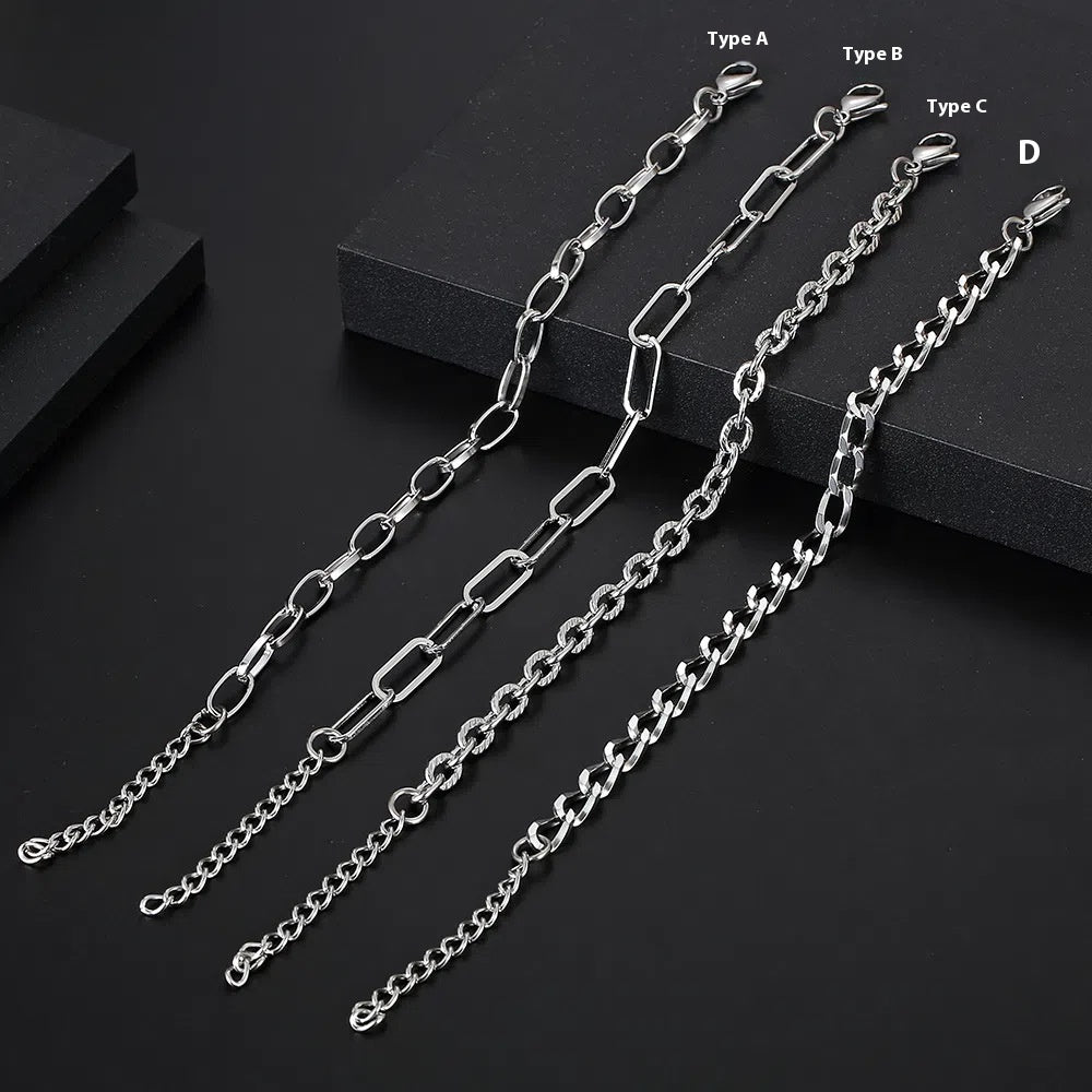 Stainless Steel Chain Special-shaped Chain Hip Hop Men's Bracelet
