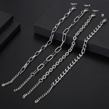 Stainless Steel Chain Special-shaped Chain Hip Hop Men's Bracelet