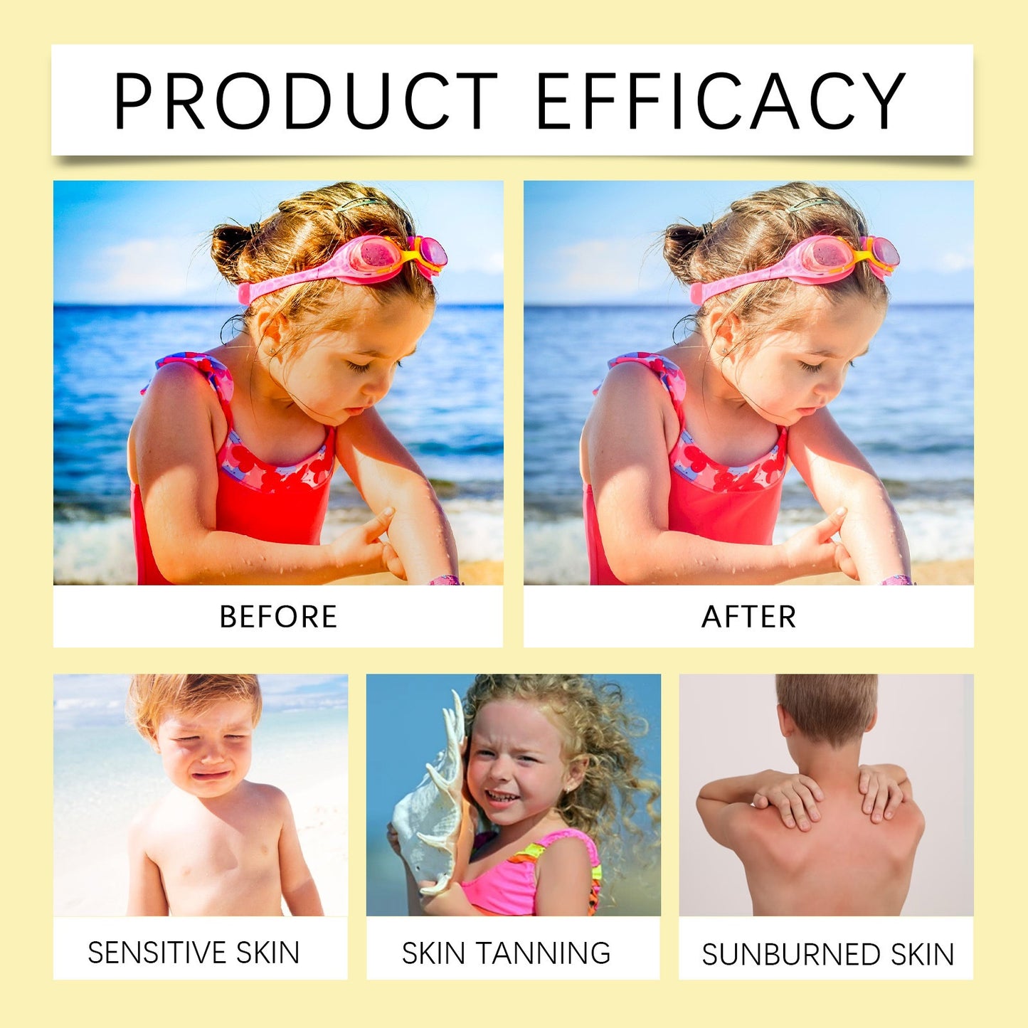 Children's Protective Stick UV Light Refreshing Not Sticky