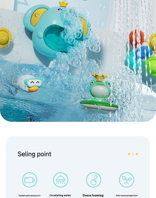 Electric Elephant Shower Bubble Machine Bath Toys