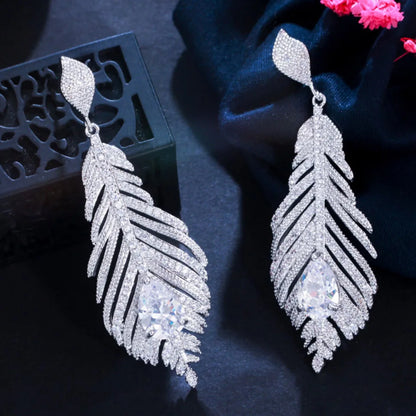Boucles d'oreilles mariée Zlxgirl