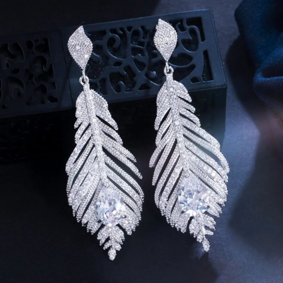 Boucles d'oreilles mariée Zlxgirl