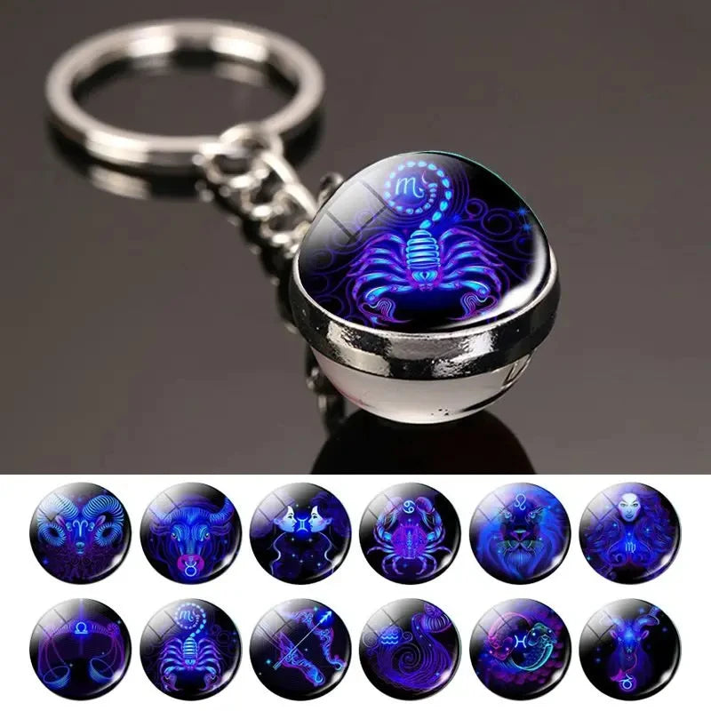 Constellation-zodiac-porte-clé-cadeau-lumineux