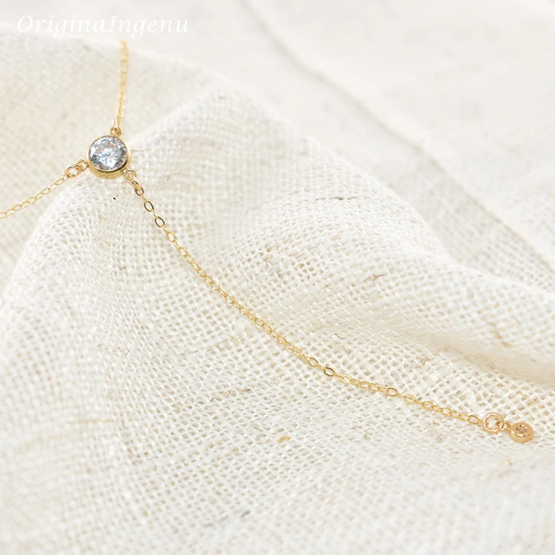 Collier en Y doré, pour femmes