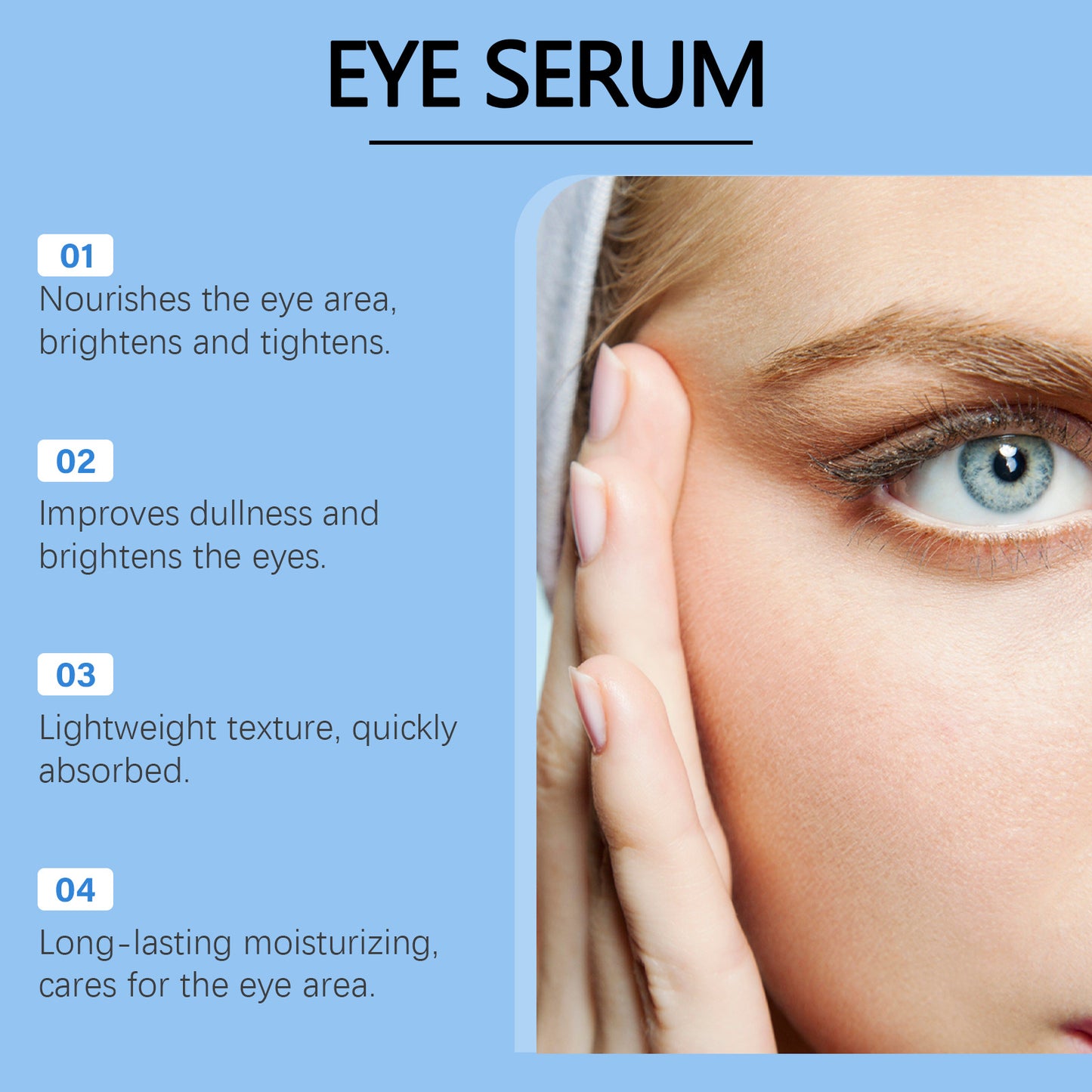 Pochette hydratante pour les yeux au rétinol lissant et anti-rides