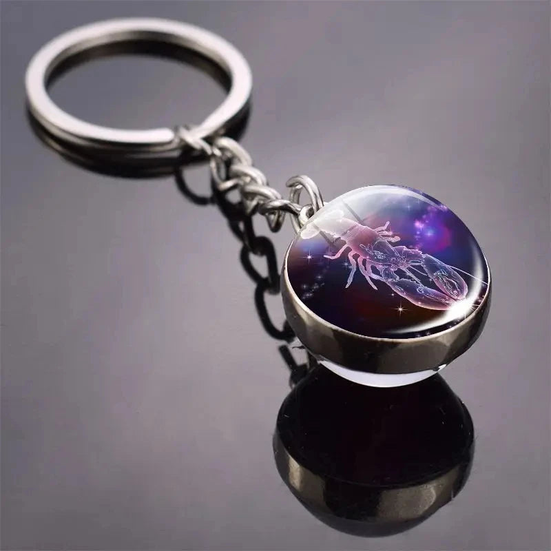 Constellation-zodiac-porte-clé-cadeau-lumineux
