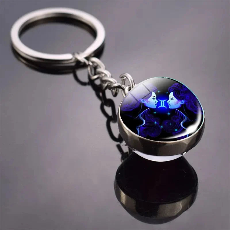 Constellation-zodiac-porte-clé-cadeau-lumineux