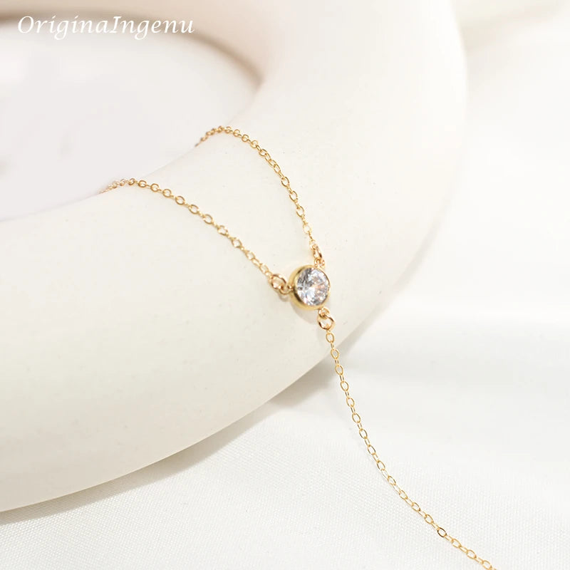 Collier en Y doré, pour femmes