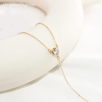 Collier en Y doré, pour femmes