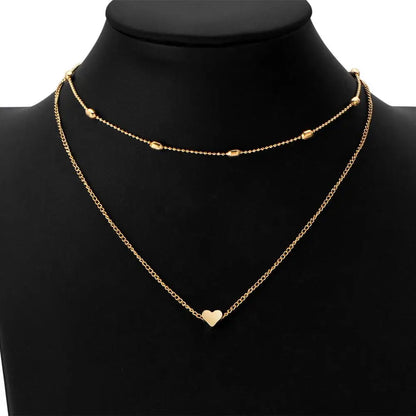 Collier ras du cou simple et doré pour femme, collier ras du cou multicouches, collier tendance