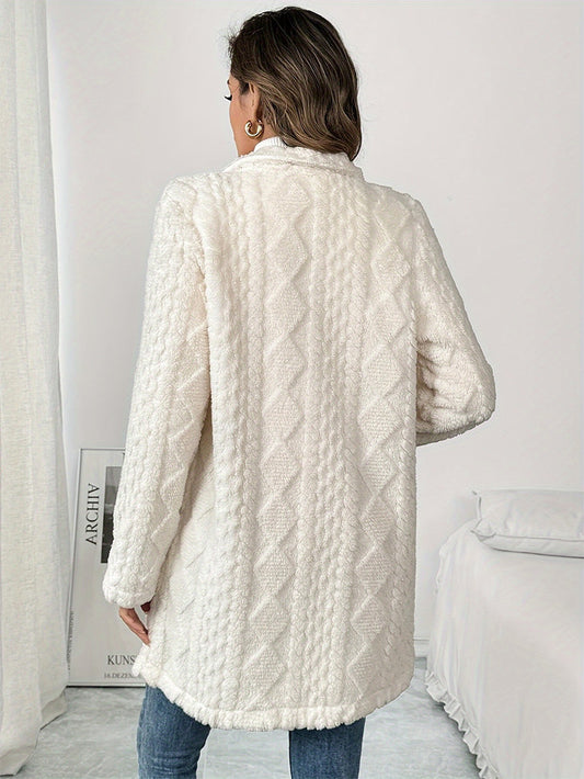 Warm Double Breasted Coat For Women