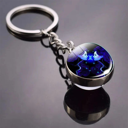 Constellation-zodiac-porte-clé-cadeau-lumineux