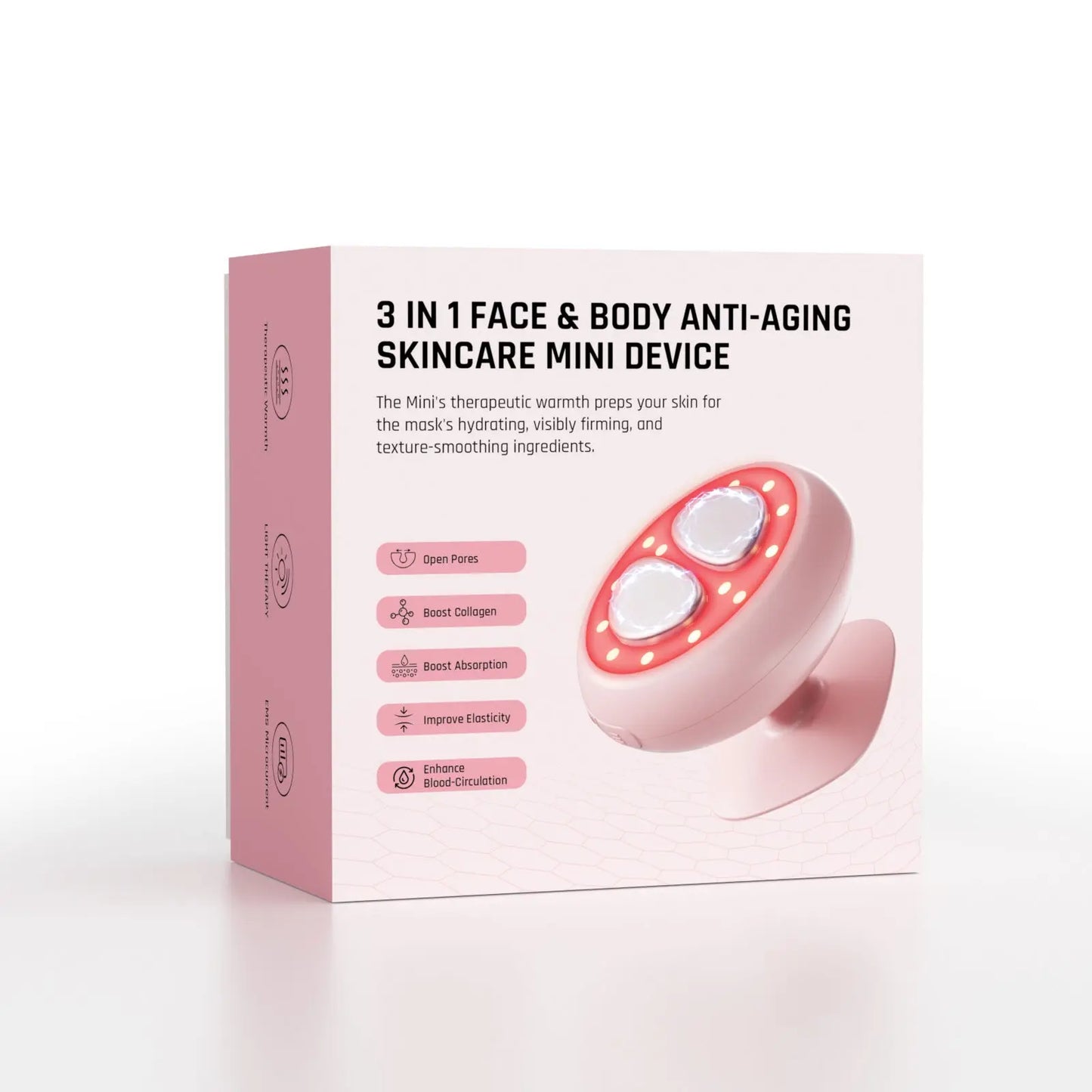 Appareil beauté portable lumière LED micro-courant visage cou mains - BMYANY