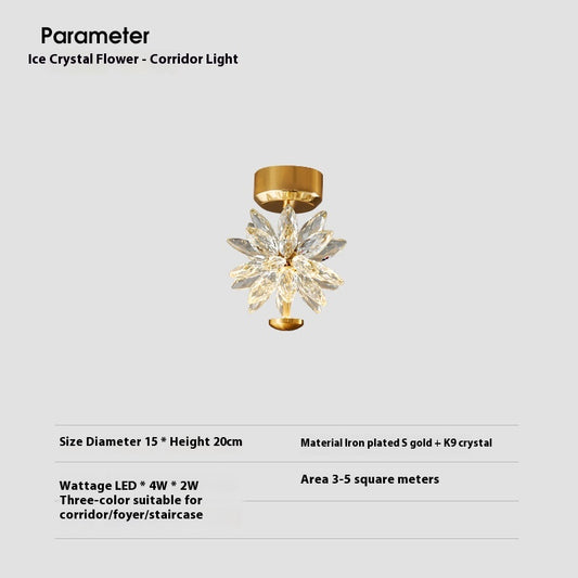 Applique Murale Cristal pour Salon Balcon Couloir - BMYANY