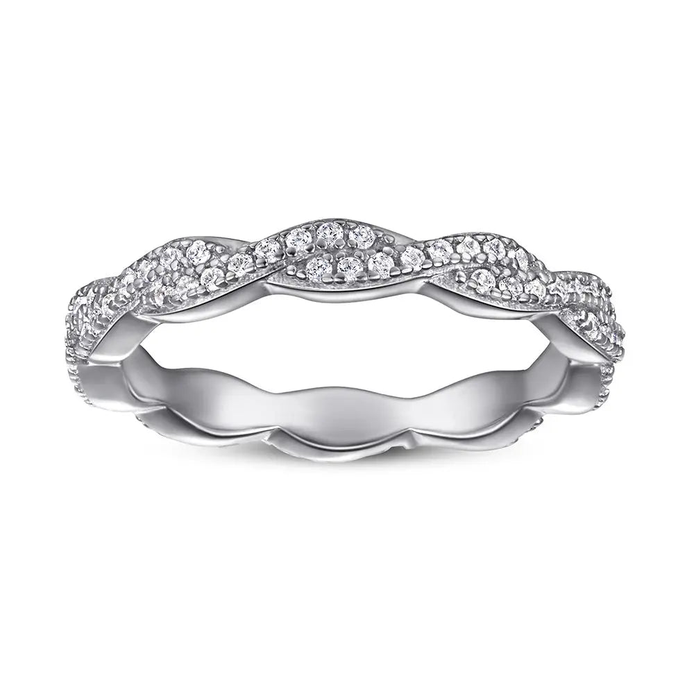 Bague Argent S925 Love Inversé Éternel Femme Romantique - BMYANY