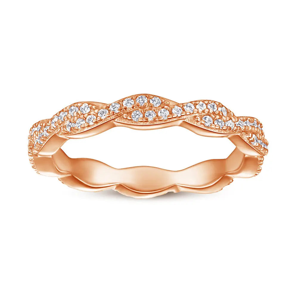 Bague Argent S925 Love Inversé Éternel Femme Romantique - BMYANY