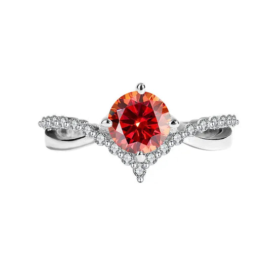 Bague Femme Moissanite Huit Flèches Couronnée d’Amour - BMYANY
