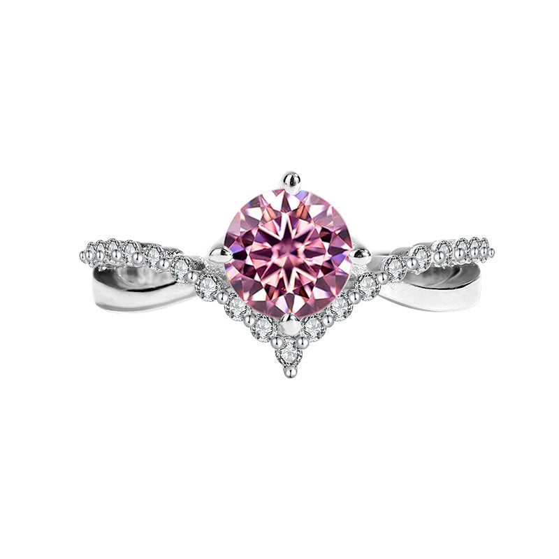 Bague Femme Moissanite Huit Flèches Couronnée d’Amour - BMYANY