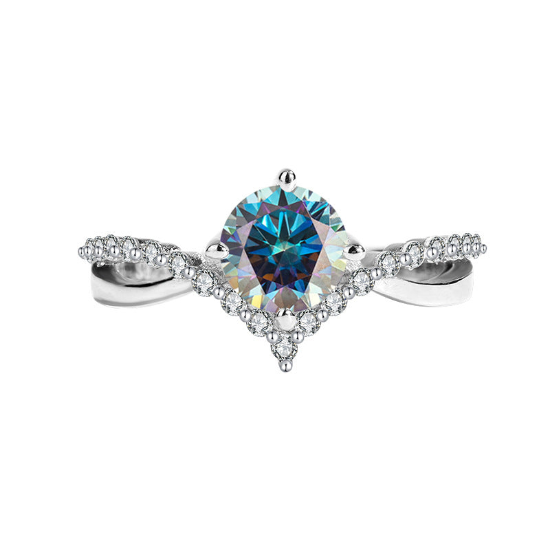 Bague Femme Moissanite Huit Flèches Couronnée d’Amour - BMYANY