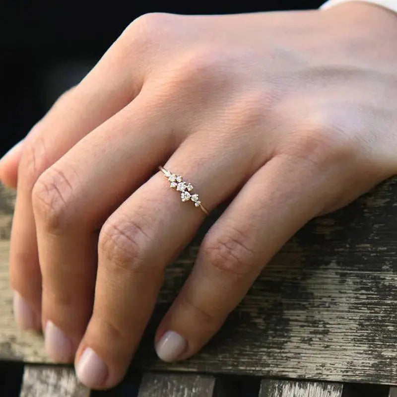 Bague de mariage en argent sterling 925 avec moissanite pour femme - BMYANY