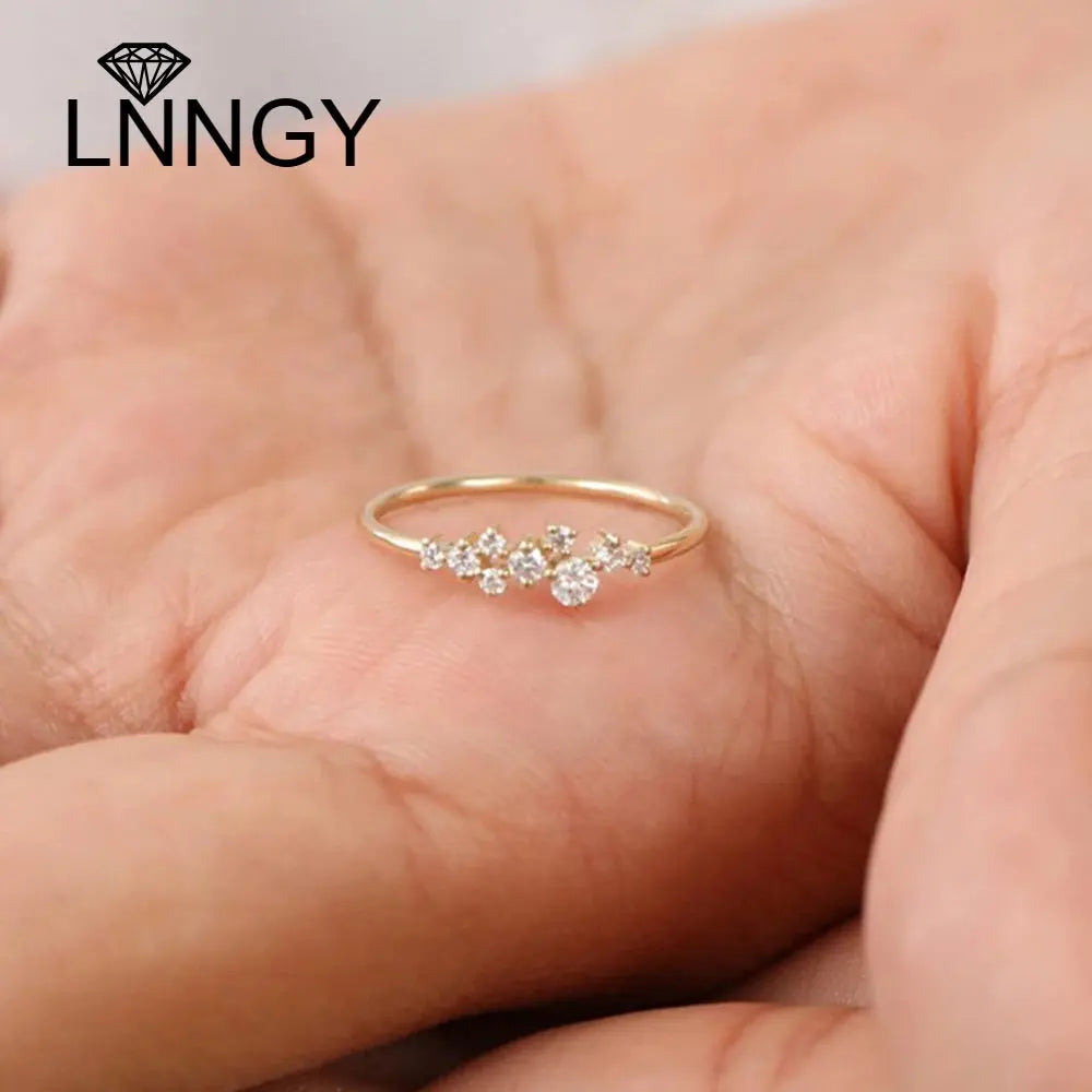 Bague de mariage en argent sterling 925 avec moissanite pour femme - BMYANY