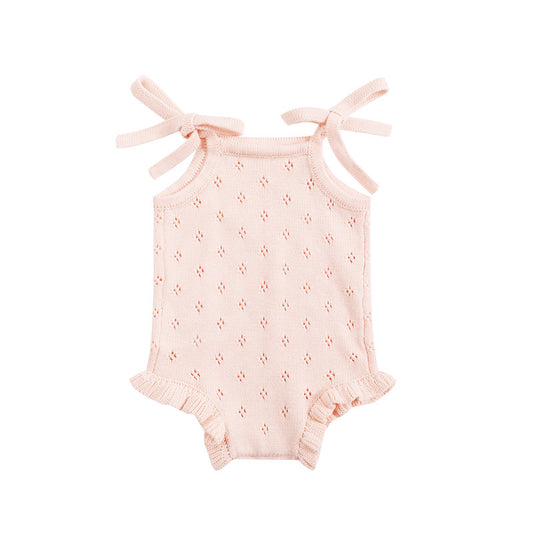 Barboteuse bébé gilet tricoté laine printemps automne - BMYANY