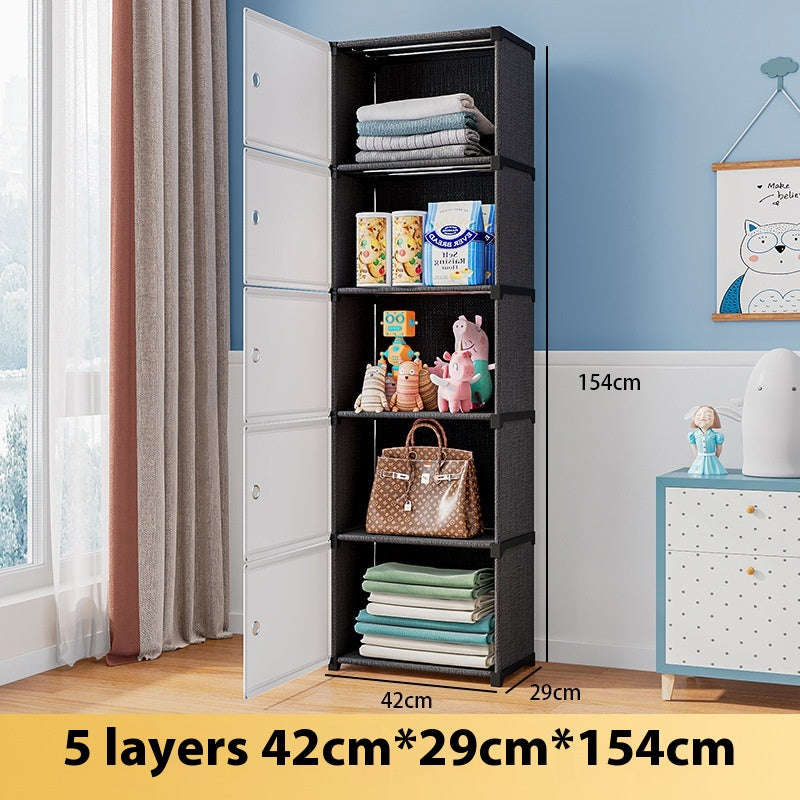 Bibliothèque Salon Meuble Rangement Sol avec Porte Compartiments - BMYANY