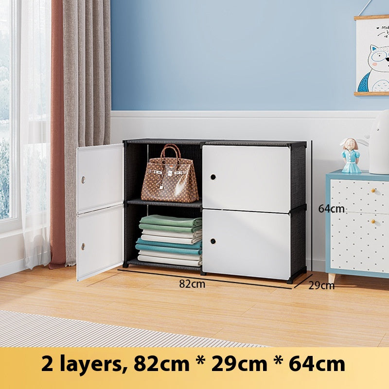 Bibliothèque Salon Meuble Rangement Sol avec Porte Compartiments - BMYANY