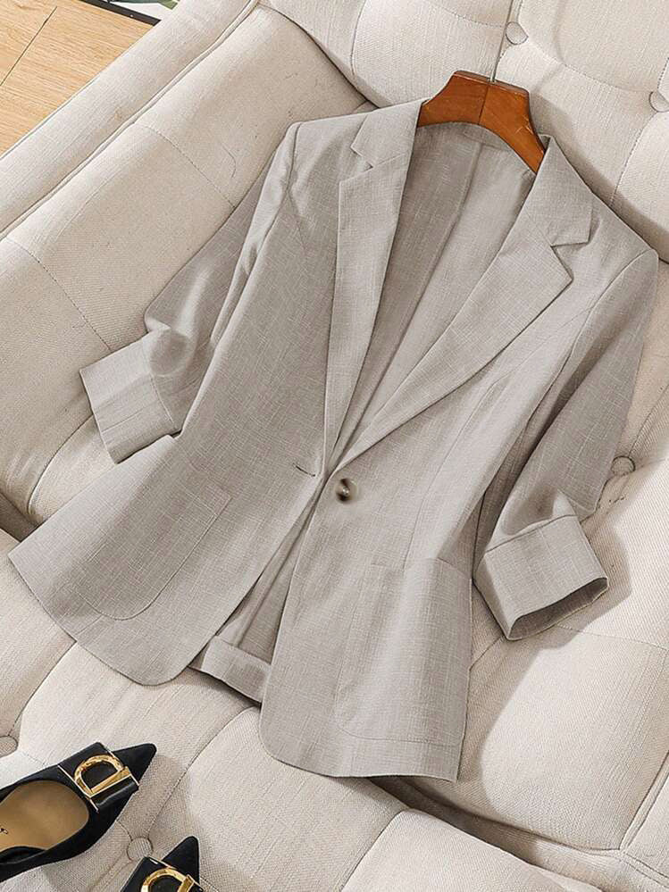 Blazer Femme Style Britannique Coupe Ample  Élégant - BMYANY