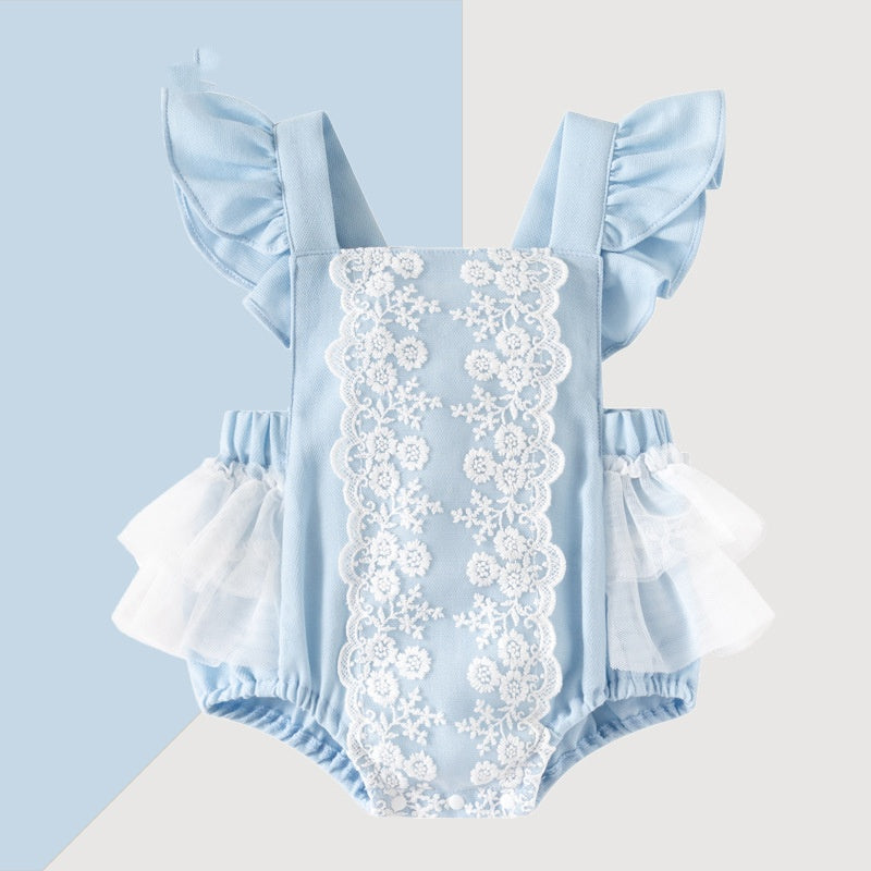 Body de Dentelle à Bretelles pour Bébé Fille - BMYANY