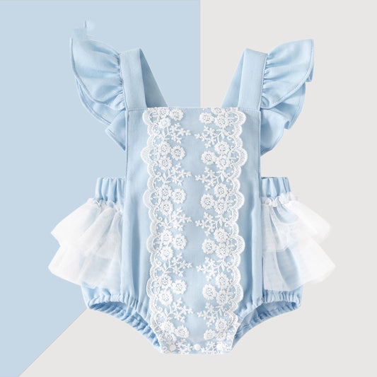 Body de Dentelle à Bretelles pour Bébé Fille - BMYANY