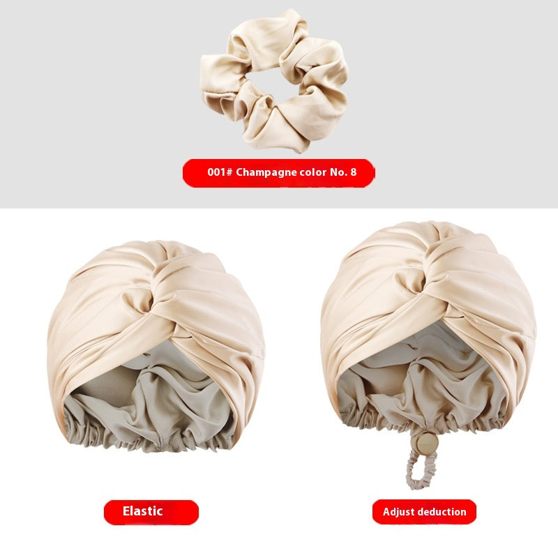 Bonnet Maquillage Soie Ajustable Double Couche - BMYANY
