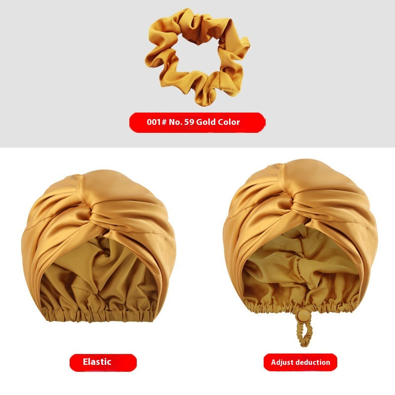 Bonnet Maquillage Soie Ajustable Double Couche - BMYANY