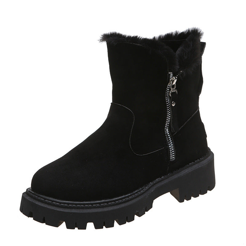 Bottes de Neige Femme Doublées Velours Chaudes Grande Taille - BMYANY
