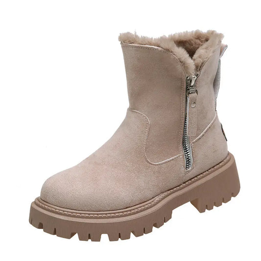 Bottes de Neige Femme Doublées Velours Chaudes Grande Taille - BMYANY
