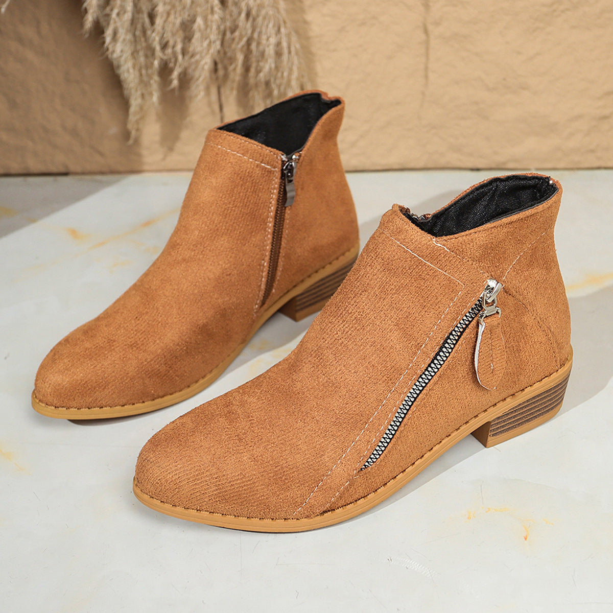 Bottines Femme Daim Style Européen - BMYANY
