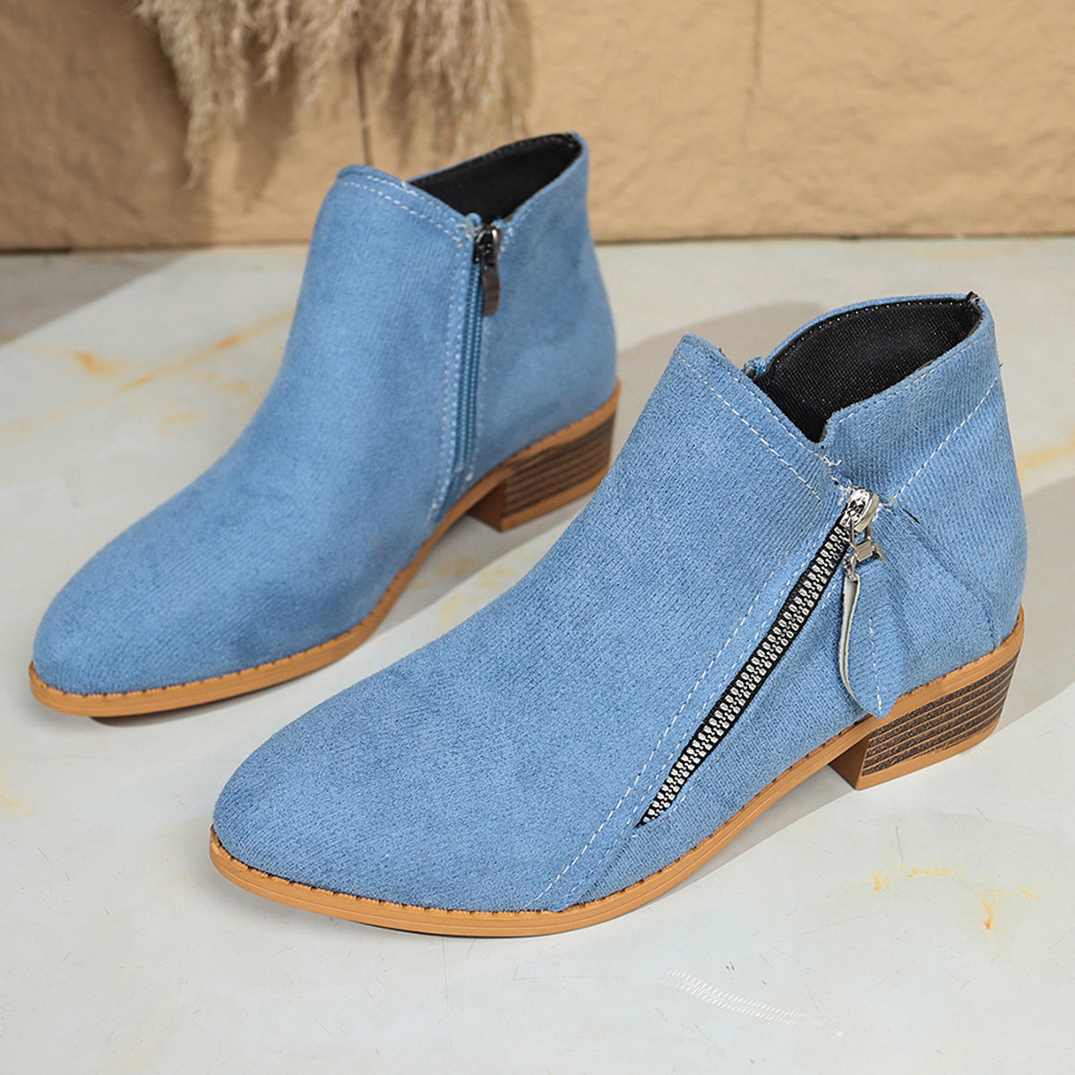 Bottines Femme Daim Style Européen - BMYANY