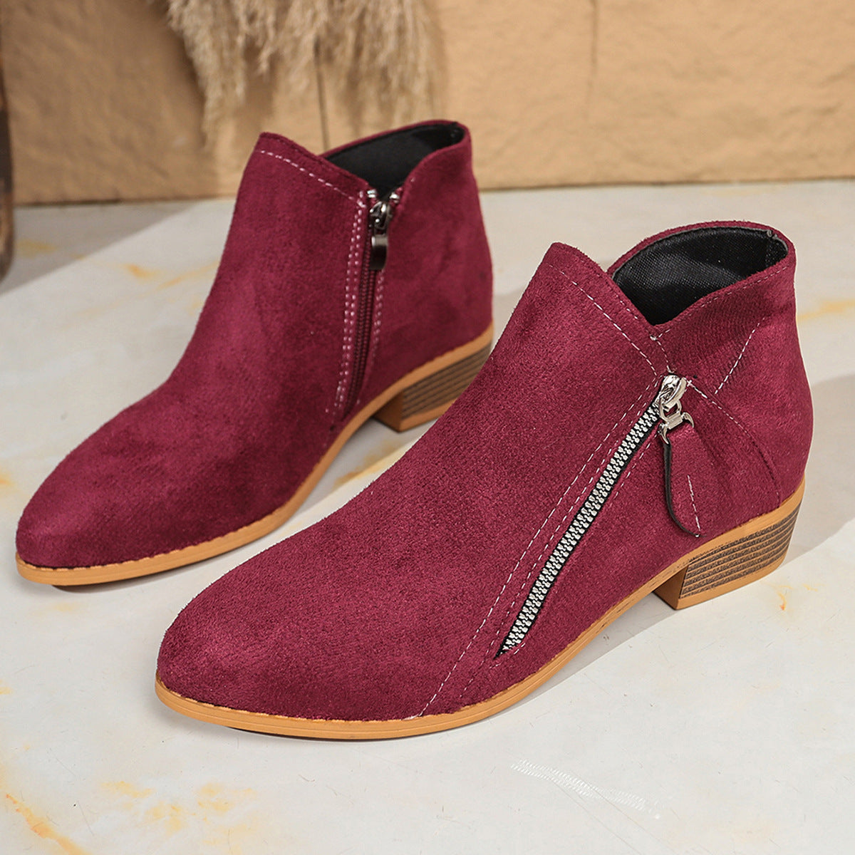 Bottines Femme Daim Style Européen - BMYANY