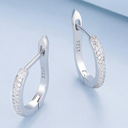 Boucles d’Oreilles Femme Clip Argent S925 - Zirconium - BMYANY