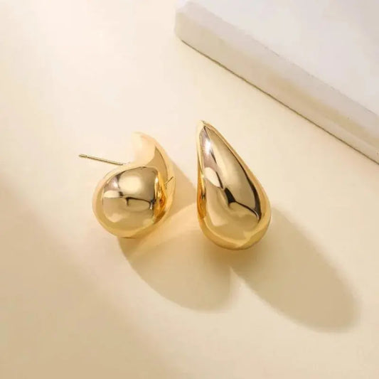 Boucles d’Oreilles Vintage Dorées Fleurs Femmes - Design Français Mat - BMYANY