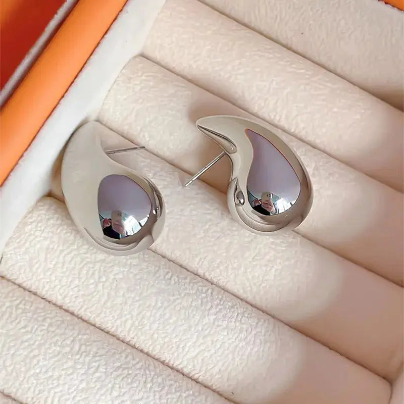 Boucles d’Oreilles Vintage Dorées Fleurs Femmes - Design Français Mat - BMYANY