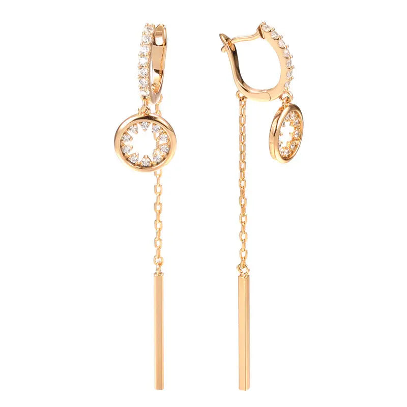 Boucles d’Oreilles Zircon Tendance Style Japonais Coréen - BMYANY
