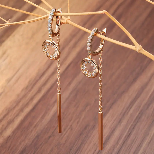 Boucles d’Oreilles Zircon Tendance Style Japonais Coréen - BMYANY